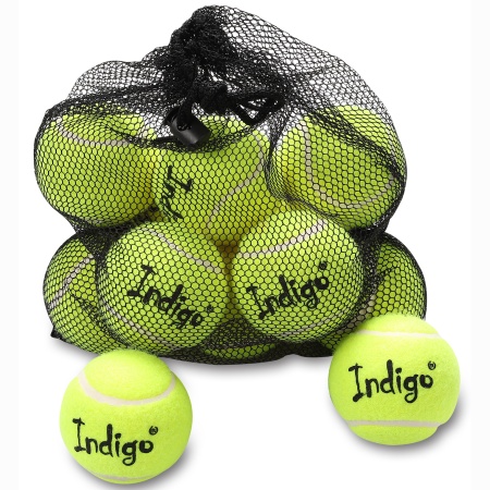 Купить Мяч для большого тенниса Indigo (12 шт в сетке) начальный уровень в Черняховске 